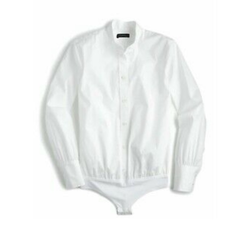 🍋 J. Crew White Button Down Bodysuit